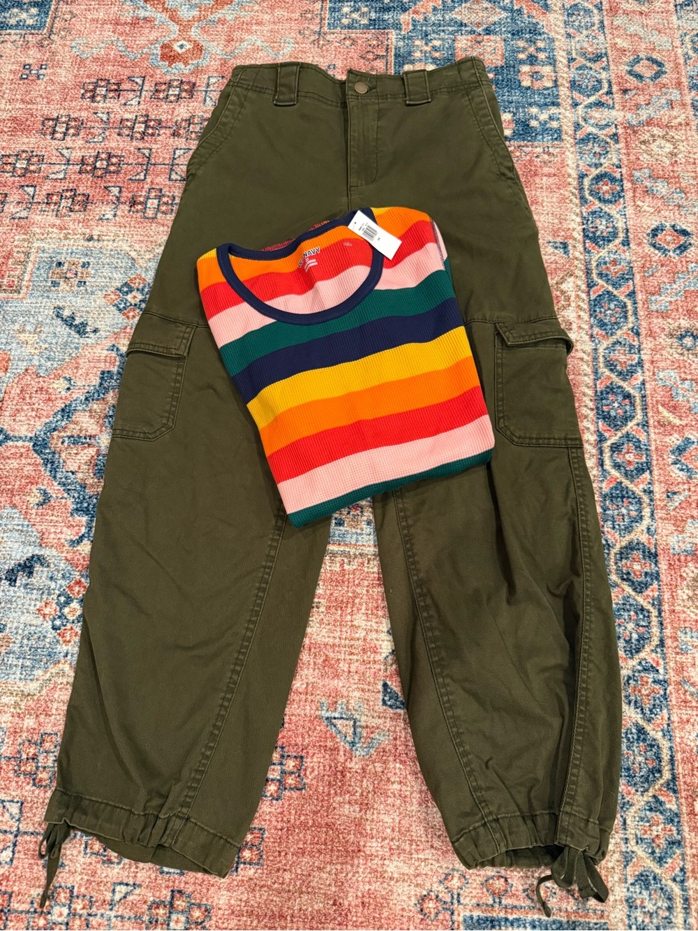 Old Navy Olive Green Cargo Jogger Pants- XS